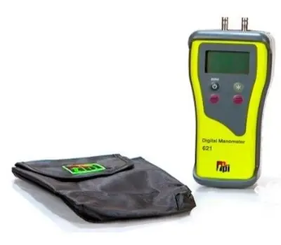 Buy Today Component Hardware 8620 Digital Manometer Dual Input 120 in WC Hose Barb