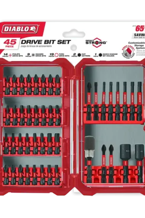 Budget Diablo DSC-S45 Screwdriving Set Impact Ready 45PC