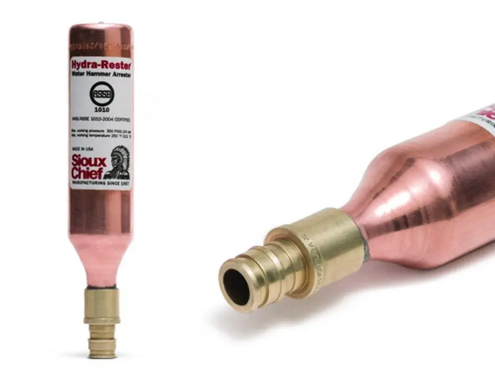 Sioux Chief 660-GTR1 MiniRester Water Hammer Arrestor 3/8 in Compression x 3/8 in Dia Compression Brass New Release
