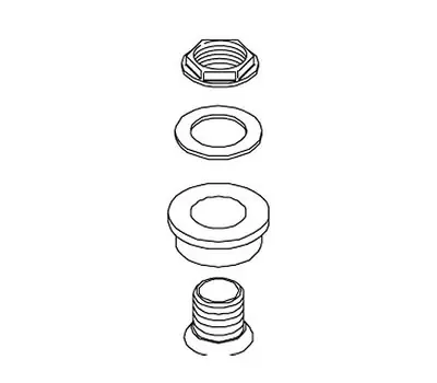 Bargain KOHLER K-18376 3/4 in. Brass Urinal Spud Assembly