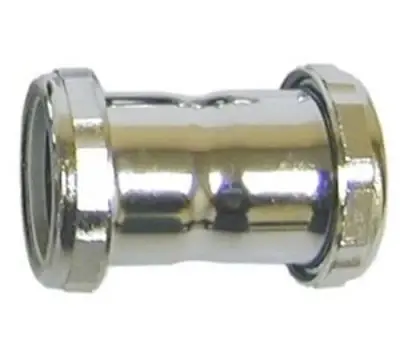 Cheap Gene Rich 3414 Brass Waste Extension Coupling Polished Chrome 1-1/4 inches
