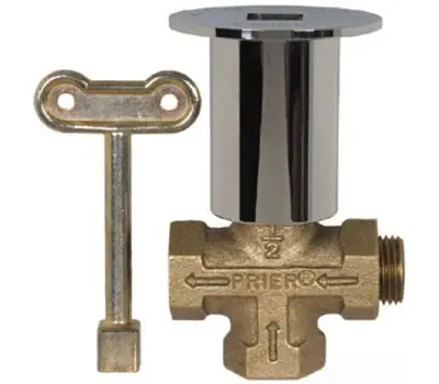PRIER C-64CP 1/2 in. Female Brass Log Lighter 3-Way Valve Today Only