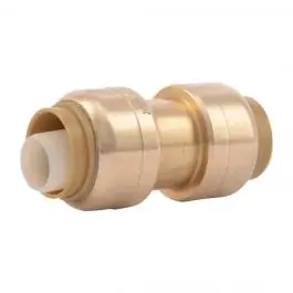 Sharkbite UR008 Push-To-Connect Ends, Straight Coupling, 1/2 Inch, Brass Get Yours