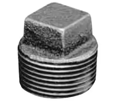Matco-Norca ZMBPL02 3/8 Inch MPT 150 PSI Lead-Free Black Malleable Iron Square Head Plug Order Now