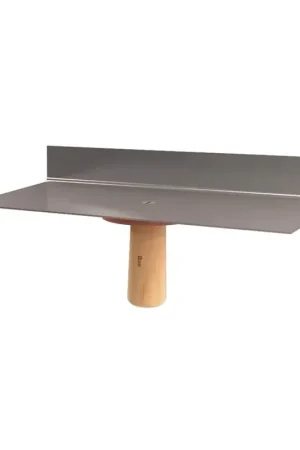 Limited Offer Bon 15-247 90 Degree Edge Hawk 12 x 6 Stainless Steel 1 1/2 Lip With Wood Handle