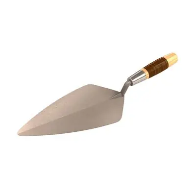 Bargain Bon Pro Plus 72-225 Narrow London Pro Carbon Steel Brick Trowel 9 1/2 With Leather Handle
