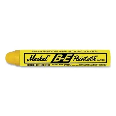 Markal 80621 B-E Paintstik Marker Yellow 12 Pack Premium