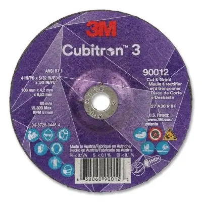 Fan Favorite 3M 7100305152 Cubitron 3 Cut and Grind Wheel 36+ Grit 4 Inches