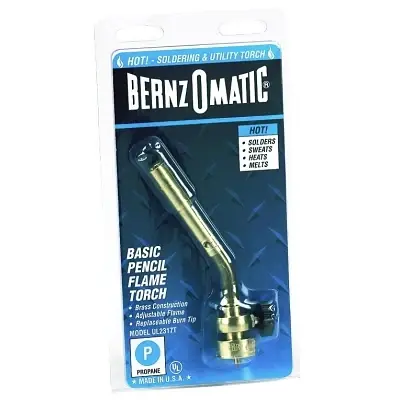 Flash Sale Bernzomatic 329207 Basic Pencil Flame Torch Propane Soldering Brazing Heating