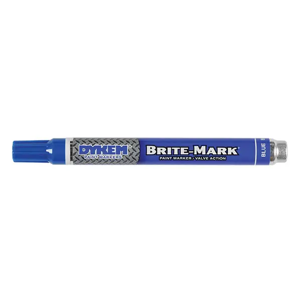 High Quality Dykem 84001 Brite-Mark Medium Paint Marker, Blue, Bullet
