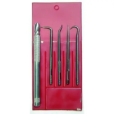 Flash Sale King Tool K4WPC 4-Way Pick Set, 5 Pc, Aluminum Handle