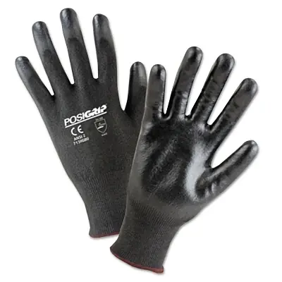 Hot Picks PIP 713HGBU/L Palm Coated HPPE Gloves Large Black