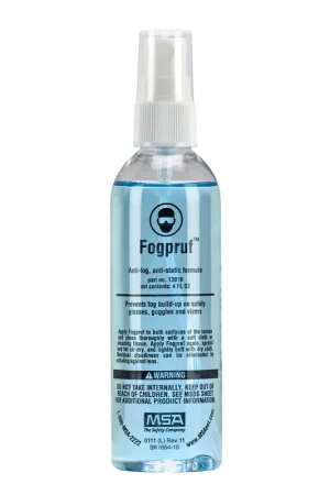 MSA 13016 Fogpruf Spray Lens Cleaner 4 oz Bottle New Arrival