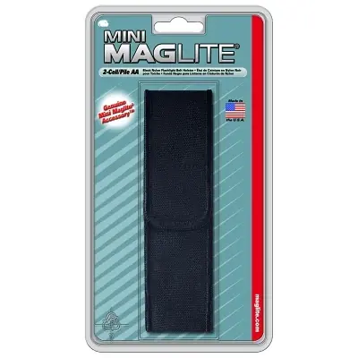 MAG-LITE AM2A056 Holster Full Flap For Use With 2-AA Flashlights Black Nylon Discount