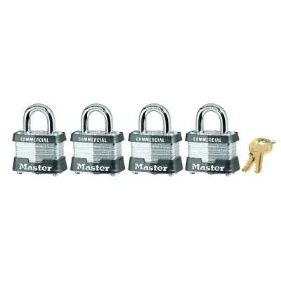 Must Have Master Lock 3QCOM No. 3 Laminated Steel Padlock Keyed Alike