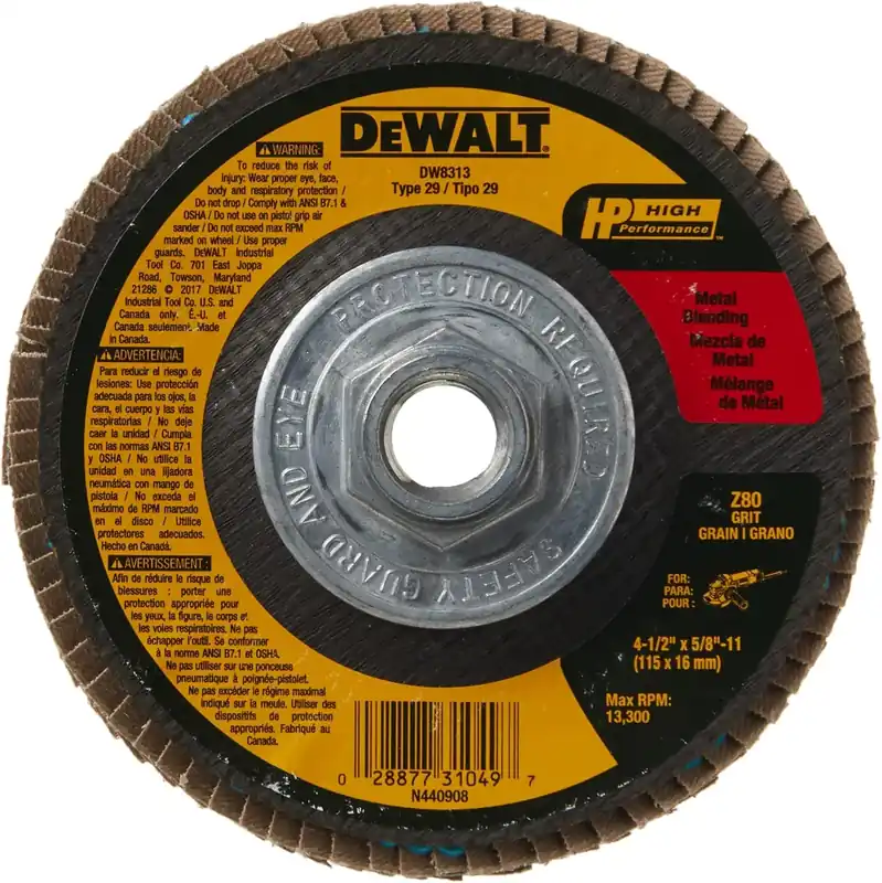 Special Discount DeWALT DW8313 Flap Disc Zirconia 80 Grit 4-1/2 Inch 5/8-11