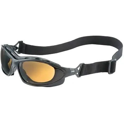 Honeywell S0601X Seismic Sealed Eyewear Espresso Lens Polycarbonate UvextraAF Black Frame Crafted