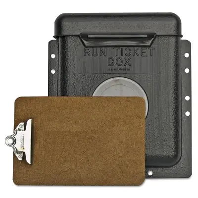 Next Day Delivery Gearench RTB1 Run Ticket Boxes With Hinged Lid 1.5 lbs Polyethylene