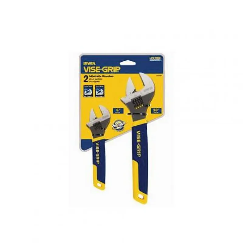 Mega Sale IRWIN 2078700 VISE-GRIP 2PC ADJUSTABLE WRENCH SET-6 + 10