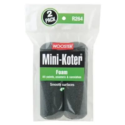 Free Returns Wooster 00R2640040 Foam Mini-Koter Mini Roller Covers Power (4 in) Replacement MPN