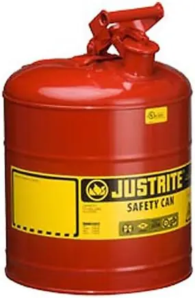 Seasonal Sale Justrite 7110100 Red Galvanized Steel Type I Safety Can 1 Gallon