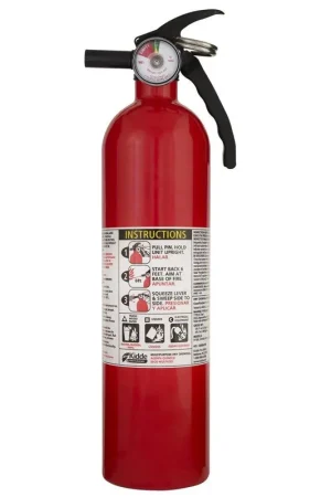 Kidde 466142MTL Multipurpose Fire Extinguisher 2.5 lb Nylon Strap Bracket Disposable Bargain