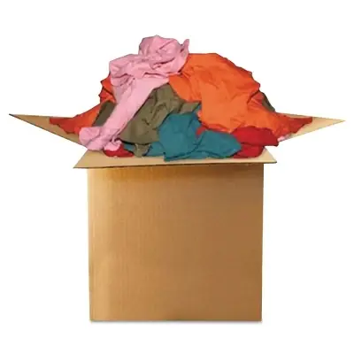 Crafted Sooner Wiping Rags 118-25 Wiping Rag Assorted Colors Polo T-Shirt 25 lb/CT