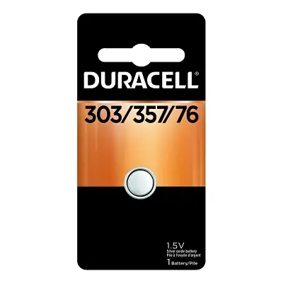 Buy Today Duracell DURD303357PK Watch/Electronic Battery Silver Oxide 1.5V 357/303 1 EA/PK