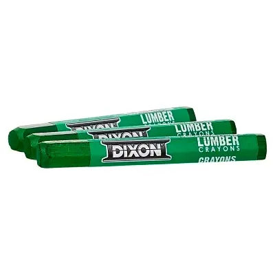 Dixon Ticonderoga 52200 Lumber Crayons Green 12 Pack Direct From Factory