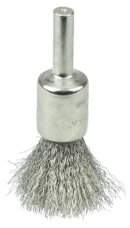 Weiler 10371 Nickel-Plated Cup End Brush 1/2 0104 Stainless Steel Crimped Wire Fill Made in the USA Pack of 10 Seasonal Sale