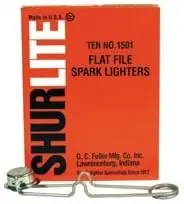 Save Now GC Fuller 1501 Shurlite Spark Lighter Flat Lighter with Round Cup Design