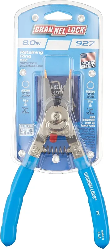 Channellock 927 Snap Ring Plier 8 Inch Replaceable Tip Fan Favorite