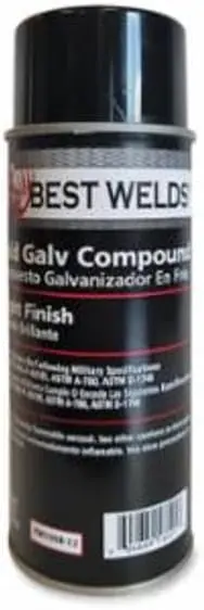 Best Welds RW109B-12 Bright Zinc Galvanizing Spray - 12 Pack Affordable