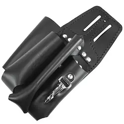 Final Sale Klein Tools 5118C Black Leather Tool Pouch for Belts