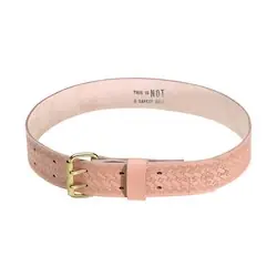 Weekend Sale Klein Tools 5415 Heavy-Duty Embossed Tool Belt Medium Leather Tan