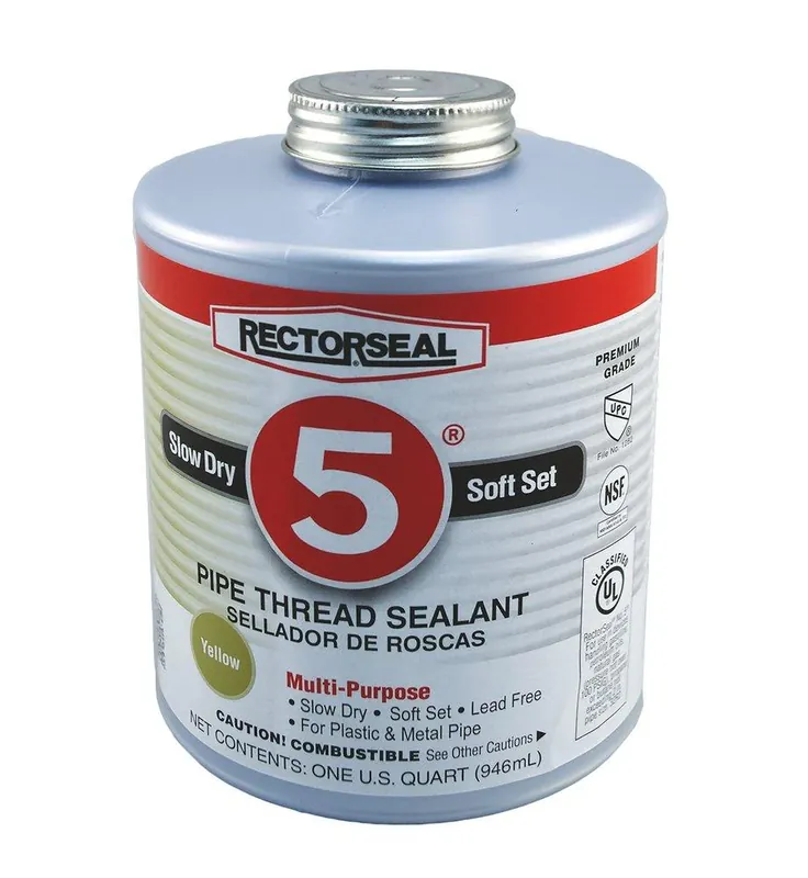 Rectorseal 25300 No. 5 32 oz PVC Yellow Pipe Joint Compound Instant Buy