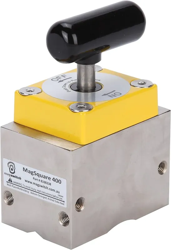 Don't Miss Out Magswitch 8100238 MagSquare 400 400 Pounds Capacity Yellow/Silver/Black