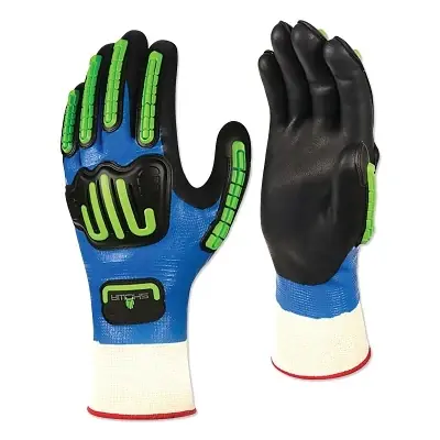 Buy Online Showa 377IPXXL10 377-IP Impact Protection Nitrile/Nitrile Foam Coated Gloves 12 PR = 1 DZ Showa