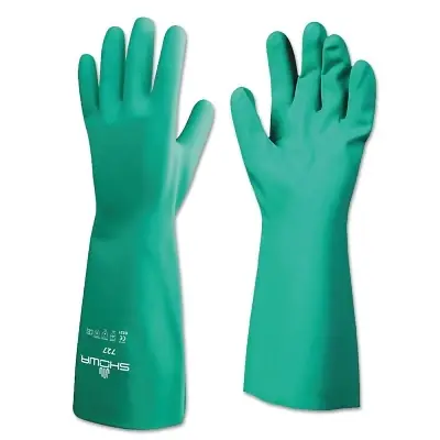Buy Direct SHOWA 727-10 Nitrile Disposable Gloves Gauntlet Cuff 10/X-Large Replacement MPN