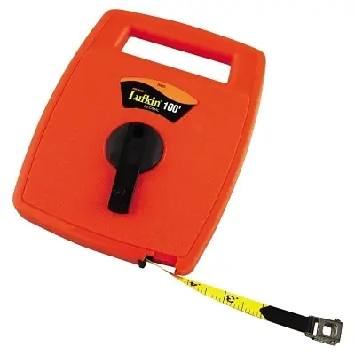 Best Price Crescent Lufkin 706D Hi-Viz Linear Measuring Tape 1/2 inch x 100 ft SAE Single Sided Orange
