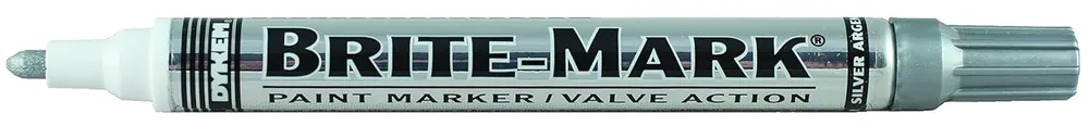 Fan Favorite Dykem 84050 Brite-Mark Medium Tip Paint Marker Silver