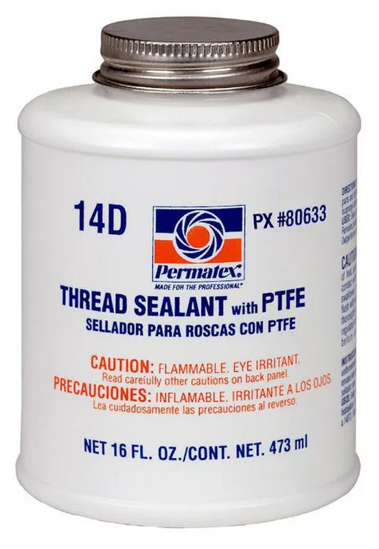 Permatex 80633 Thread Sealant with PTFE 16 Ounces 14D Buy Online