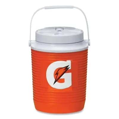 Express Delivery Gatorade 50423SM-23 Beverage Cooler 1 Gal Orange/White
