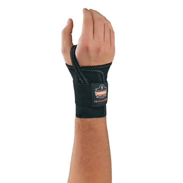 Genuine ERGODYNE 70014 ProFlex 4000 Single-Strap Wrist Support Medium Left Black