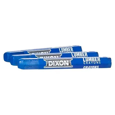 Dixon Ticonderoga 52100 Lumber Crayon Blue 1/2 in dia x 4-1/2 in L Affordable
