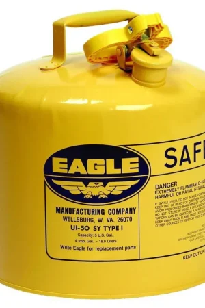 Buy Today Eagle UI50SY Type I 5 gal. Metal Safety Can Yellow