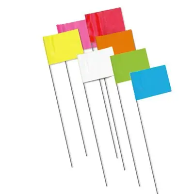 Holiday Sale Bon 84-848 Marking Flags 2 1/2 x 4 1/4 x 21 White (1000/PKG)