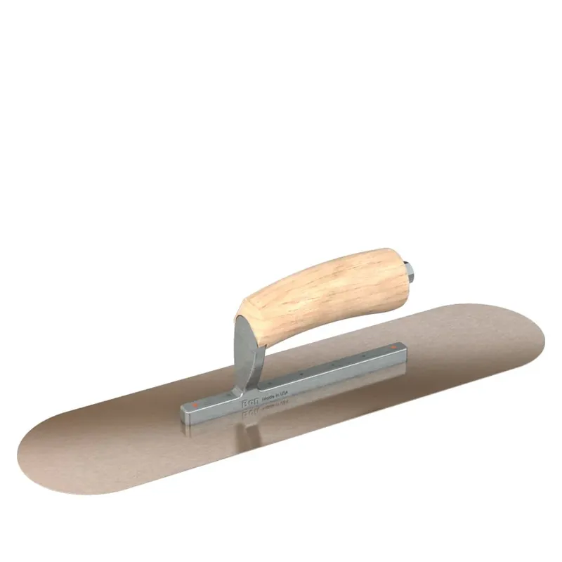 Bon Steel City 66-106 Golden Stainless Steel Pool Trowel 16 X 4 Inches Camel Back Wood Handle Factory Price
