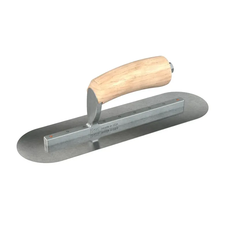 Reduced Price Bon Steel City 66-190 Carbon Steel Finishing Trowel Round End 10x3 Inches Camel Back Wood Handle