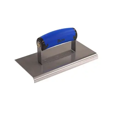 Limited Offer Bon 62-457 Stainless Steel Sidewalk Edger 8x4 - 3/8 Radius 1/2 Depth - Comfort Wave Handle